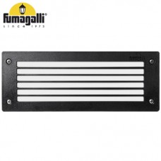 Φωτιστικό Χωνευτό Ορθογώνιο με ντουί Ε27 Ρητίνης Μαύρο IP66 Fumagalli Leti 300 GL